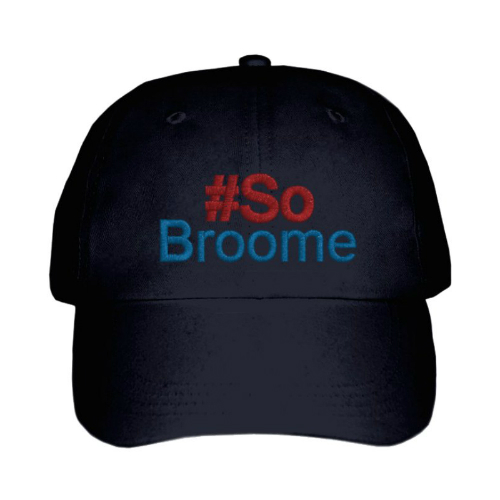 So Broome Peak Cap Black Embroided